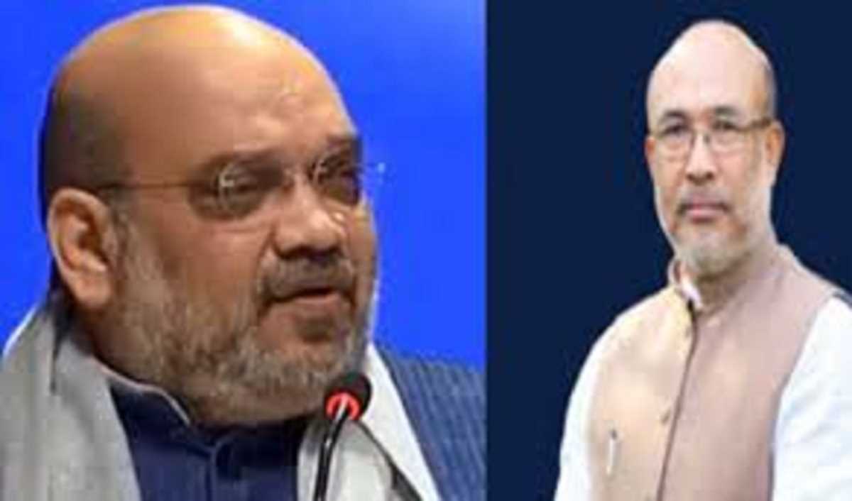 मणिपुर के हालात को लेकर गृह मंत्री अमित शाह ने सीएम बीरेन सिंह से की बात